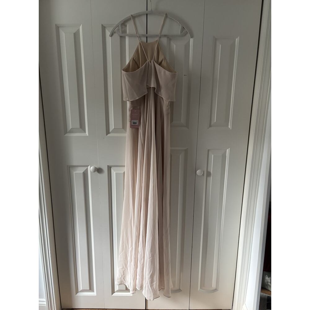 Birdy Grey Small Blush Pink Maxi Dress with Ruffle Detail - Picture 8 of 8